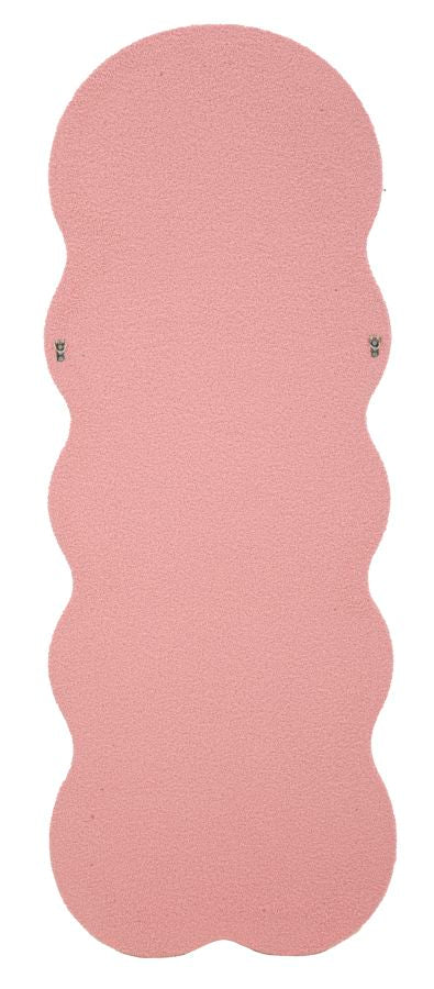 Wandspiegel met roze teddybeerlijst, 60x4x160 cm