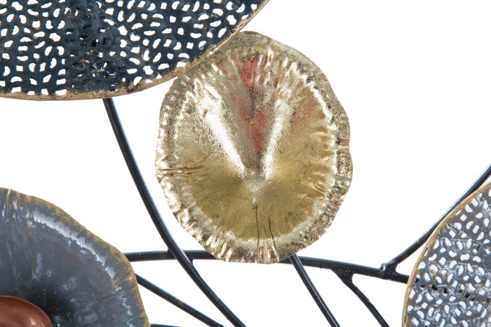 3D decoratief paneel in veelkleurig metaal 135x7,5x69 cm