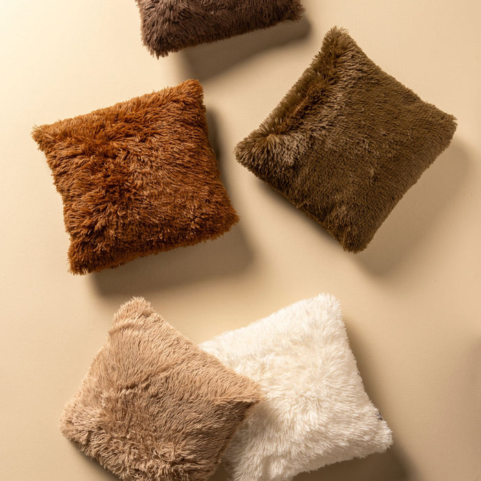 Dutch Decor sierkussen FLUFFY - 60x60 cm Pumice Stone