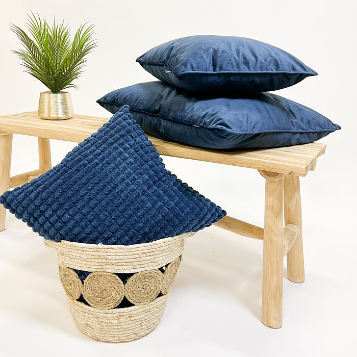 Dutch Decor sierkussen FINN - 60x60 cm Insignia Blue