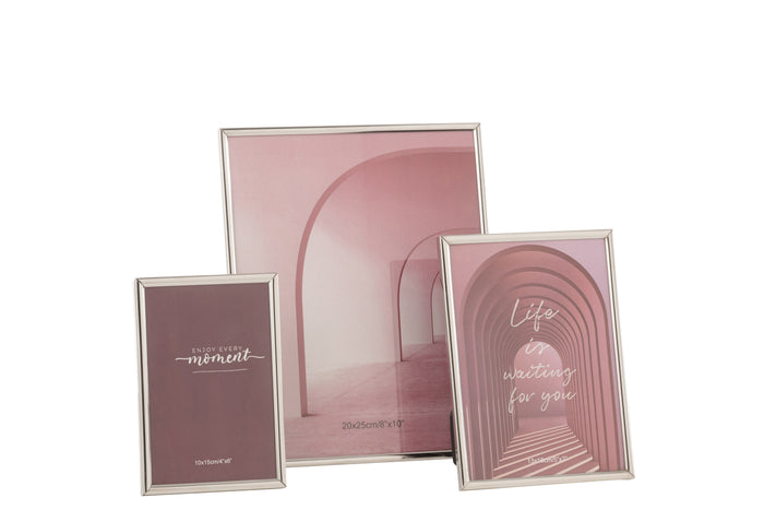 J-Line fotolijst Tracy - metaal - zilver - large