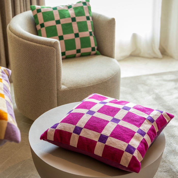 Dutch Decor kussenhoes BLOCKS - 45x45 cm Deep Lavender