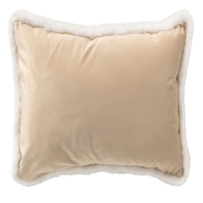 Alpes - Kerst sierkussen - 45x45 cm, wit