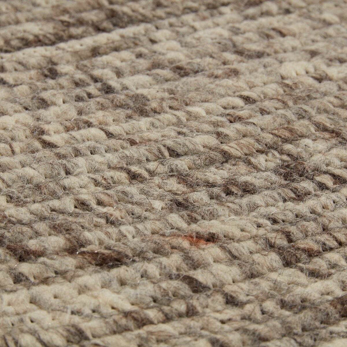 Interieur05 Rond wollen vloerkleed Gapo grijs gemeleerd op=op