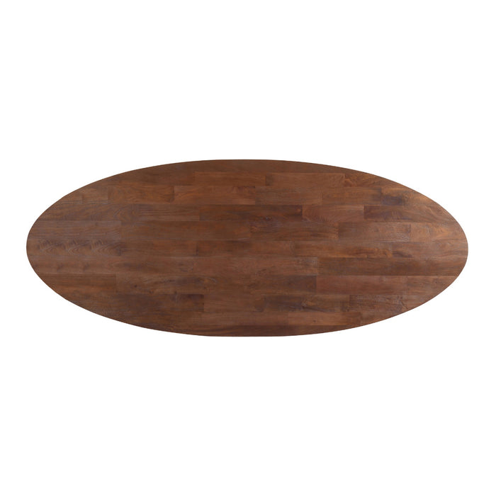 DÉJA Living - Eettafel Donkerbruin Mangohout - 200x100x76cm - Xàtiva