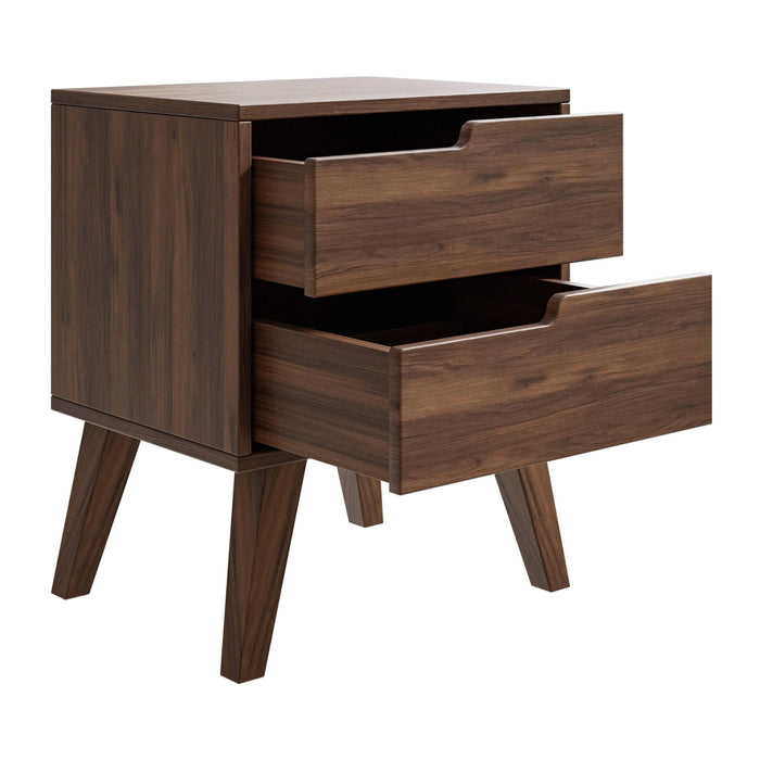 by fonQ Nordo Nachtkastje - Links - Walnoot