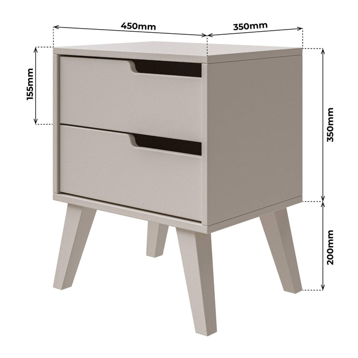 by fonQ Nordo Nachtkastje - Rechts - Greige