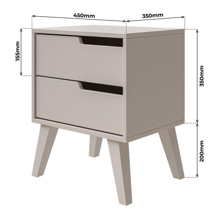 by fonQ Nordo Nachtkastje - Links - Greige