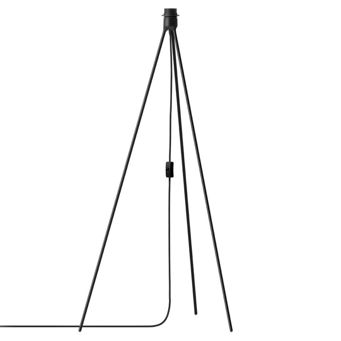Umage Eos Medium vloerlamp light brown - met tripod zwart - Ø 45 cm
