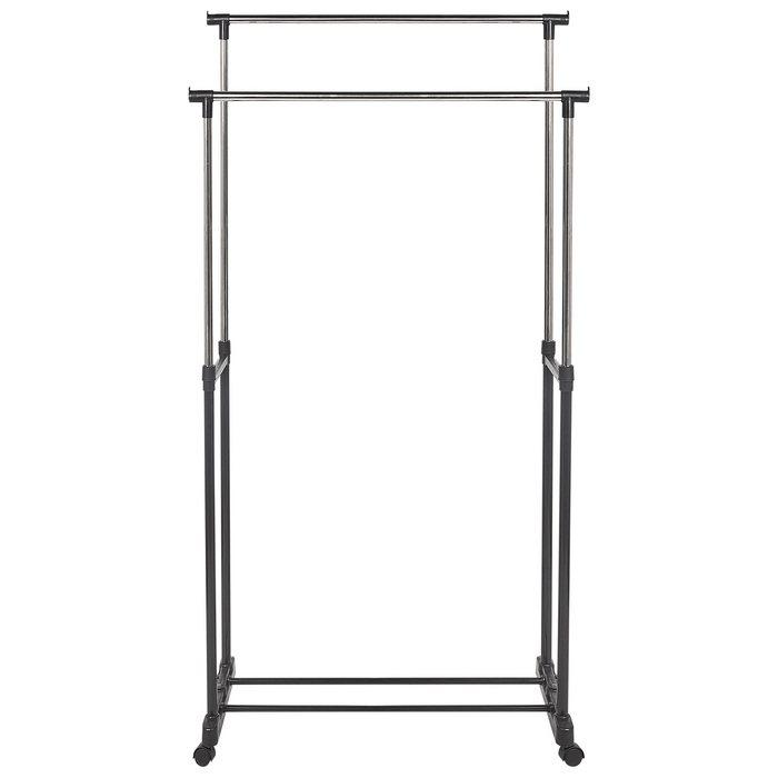 Beliani - GILMER - Kledingrek - Zwart - Metaal