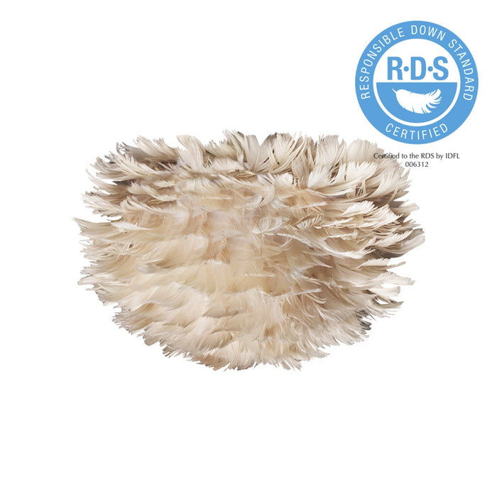 Umage Eos Micro hanglamp light brown - met koordset zwart - Ø 22 cm