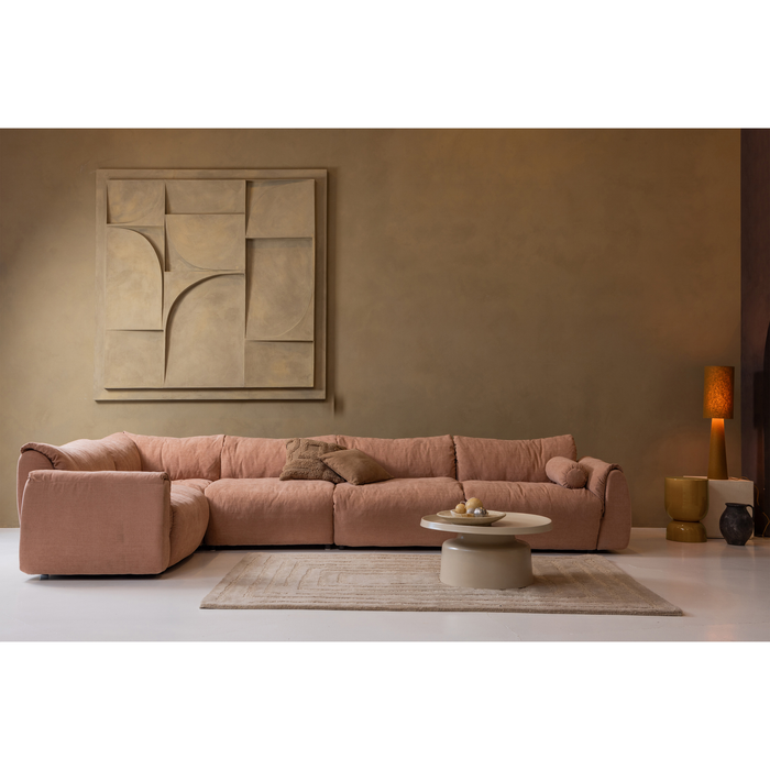 WOOOD Hekla Bijzettafel - Metaal - Oranje - 47x32x32