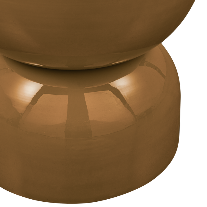 WOOOD Hekla Bijzettafel - Metaal - Oranje - 47x32x32