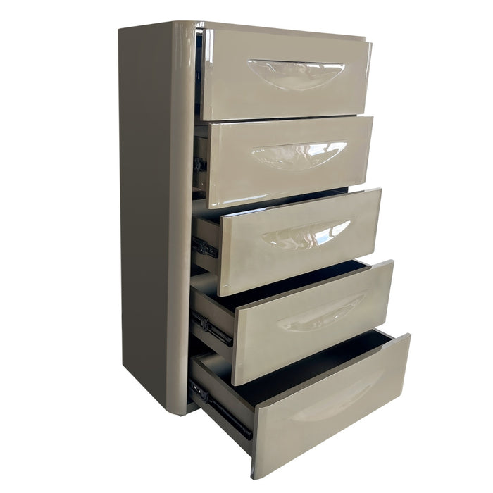 DÉJA Living - Ladekast Kaki Groen Glossy MDF - 60x41x105cm - Setra