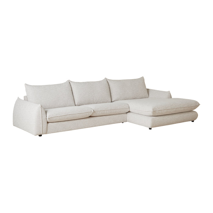 by fonQ Tovy Hoekbank met Chaise Longue Rechts - Naturel Melange
