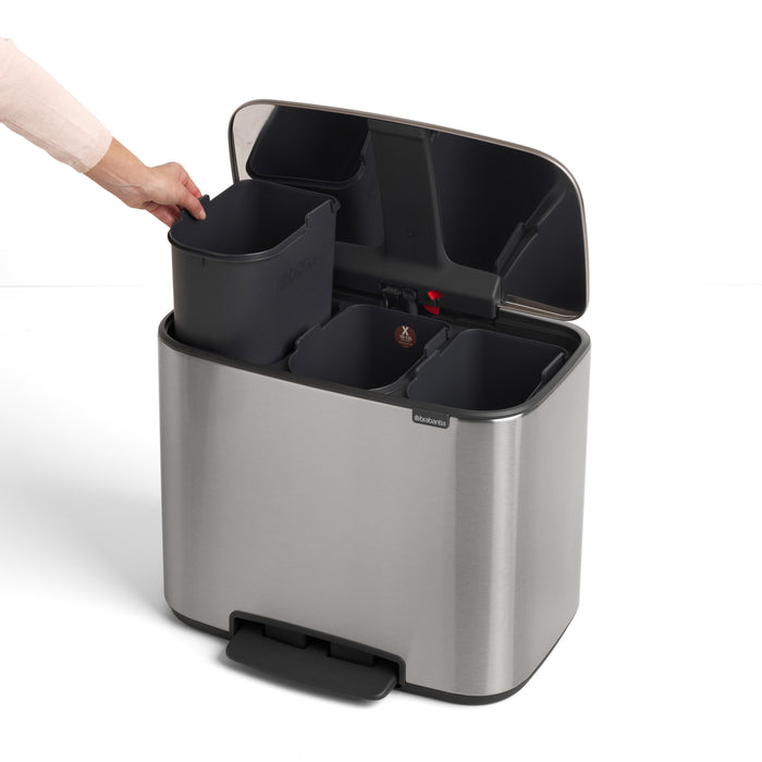 Brabantia Bo Pedaalemmer 33 Liter (3x11 Liter)