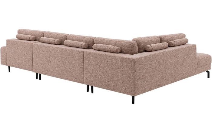 Goossens U Bank Valdena, Ligelement links + 3 zits zonder arm + chaise