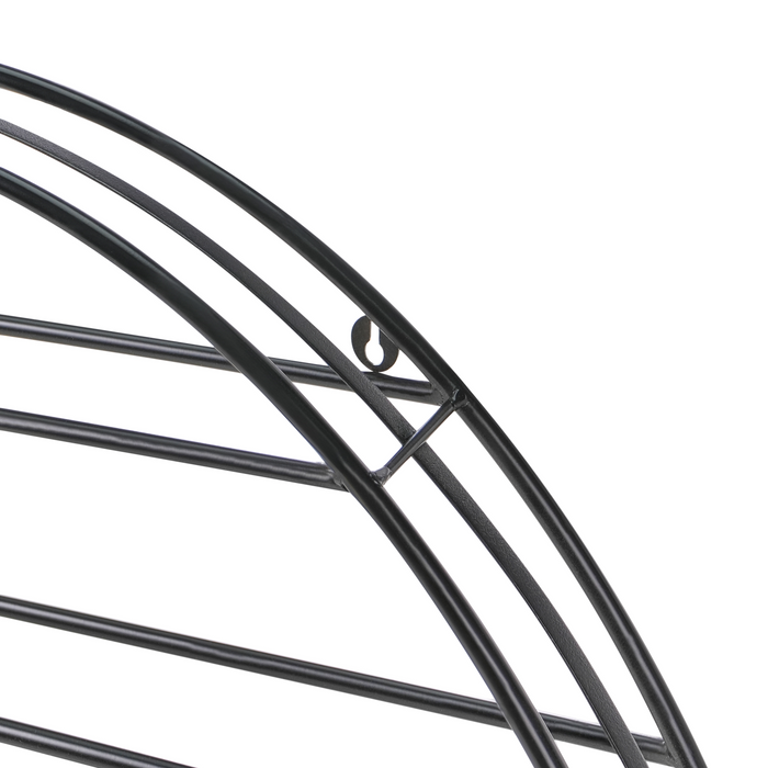 Beliani - ANNACOTTY - Wijnrek - Zwart - IJzer