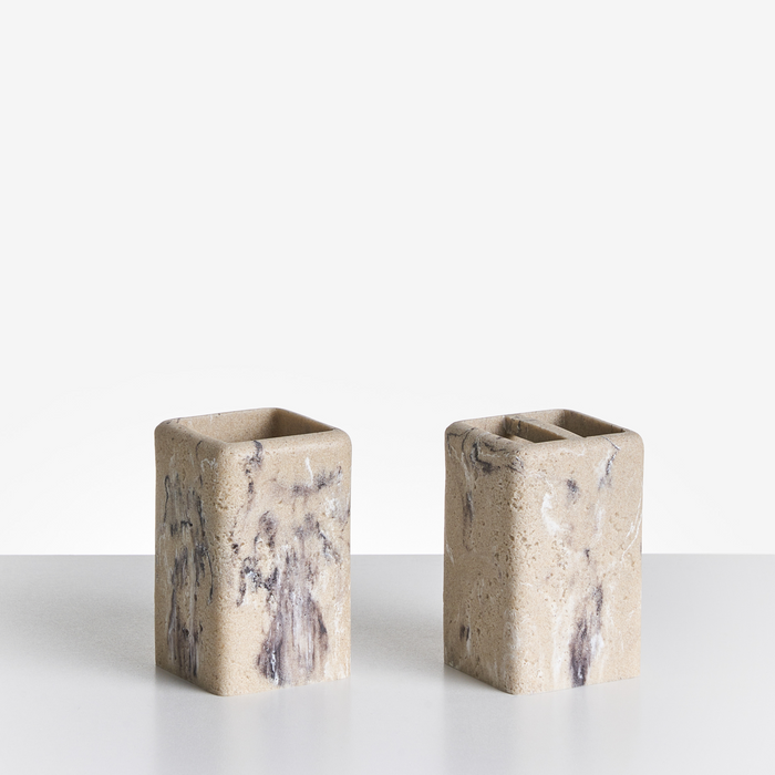 Beliani - VILCANOTA - Badkameraccessoireset - Beige - Polyresin