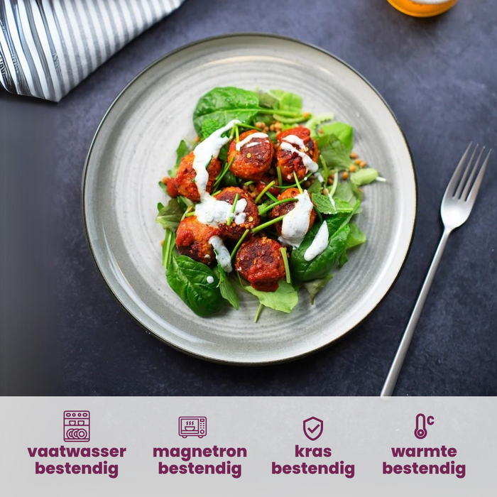 Cosy & Trendy Diepe Borden Baltic Grey ø 18 cm - 6 stuks