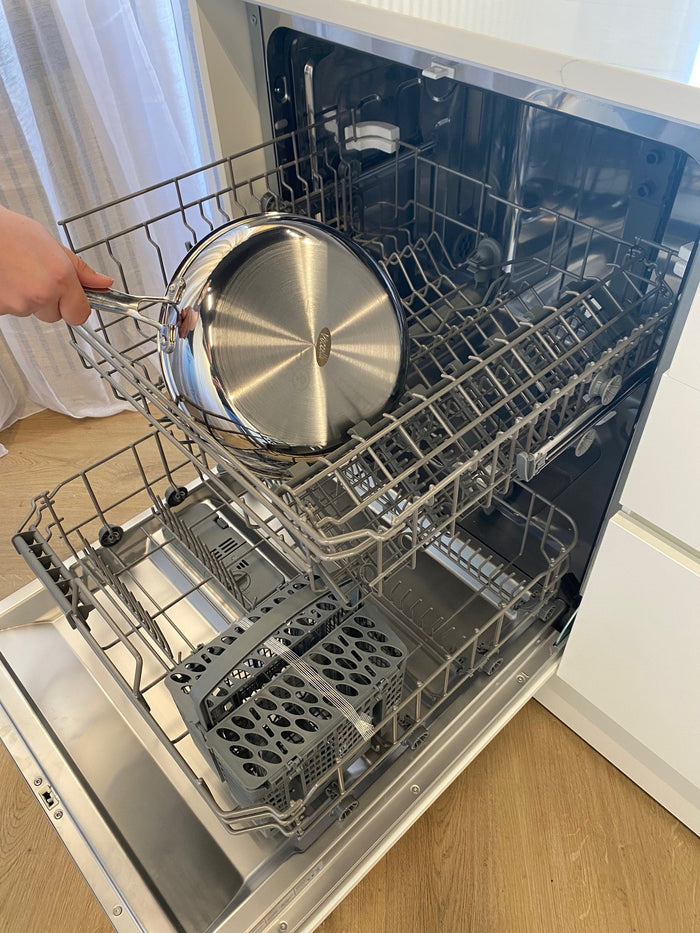 Cookinglife Pannenset - Koekenpan 28 cm + Wok 28 cm - TriPly RVS - zonder anti-aanbaklaag