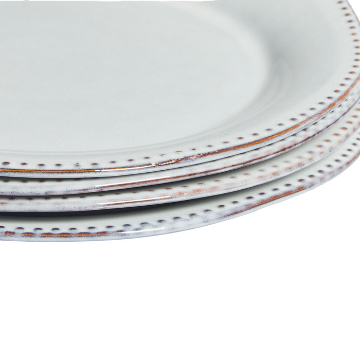 Beliani - CHERVIL - Serviesset 24 delig - Lichtblauw - Steengoed