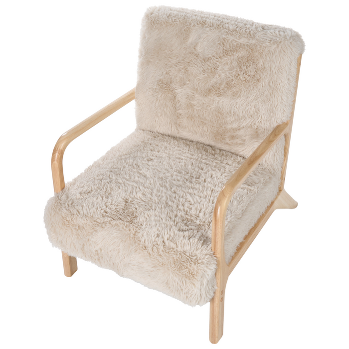 Beliani - SKOVDE - Fauteuil - Lichtbeige - Kunstbont