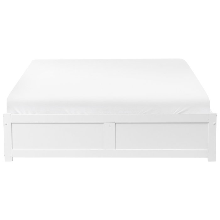 Beliani - BRUX - Bed met opbergruimte - Wit - 140 x 200 cm - Hout