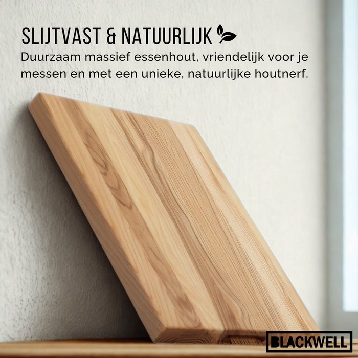 Blackwell Houten Snijplank - Met Greep - Beukenhout - 50 x 40 x 4 cm
