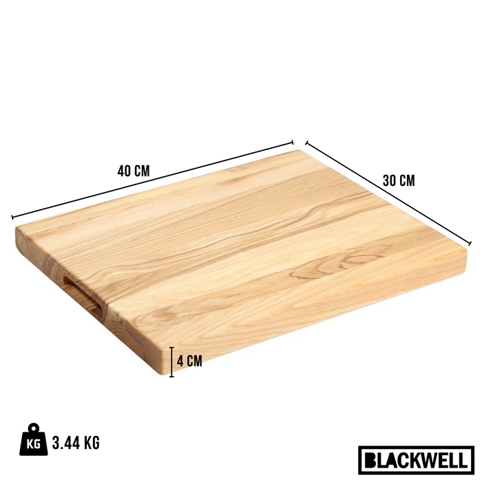 Blackwell Houten Snijplank - Met Greep - Beukenhout - 40 x 30 x 4 cm