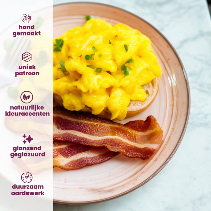 Cosy & Trendy Dinerborden Sintra Terracotta ø 26 cm - 4 Stuks