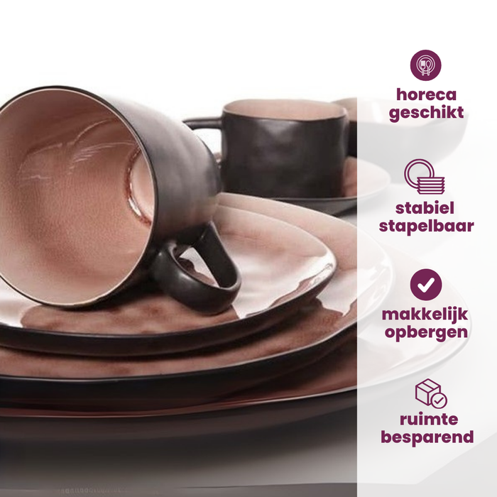 Cosy & Trendy Schotels Laguna Old Rose ø 14 cm - 4 Stuks