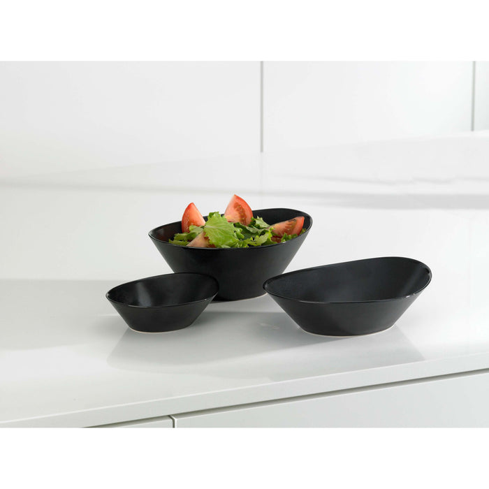Cosy & Trendy Dinerborden Vongola Black - 28 x 26 cm - 4 Stuks