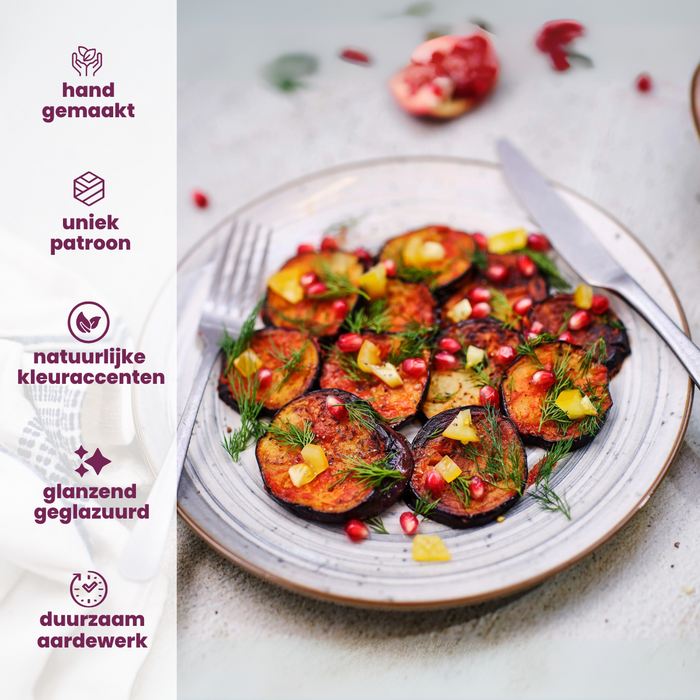 Cosy & Trendy Ontbijtborden | Dessertborden - Sintra Dusty Blue ø 20 cm - 4 Stuks