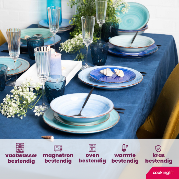 Cookinglife Eierdopjes Delice Blue - 6 stuks