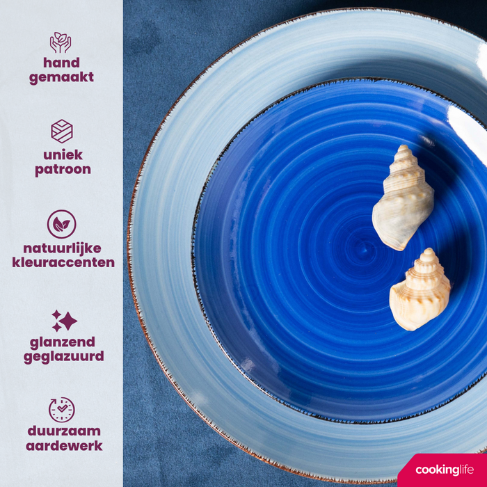 Cookinglife Eierdopjes Delice Blue - 6 stuks