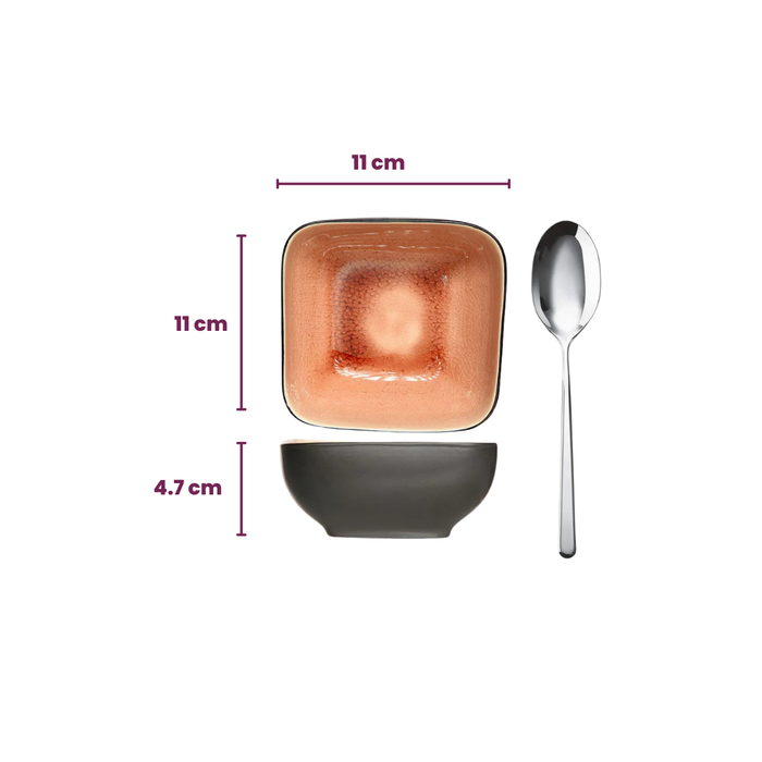 Cosy & Trendy Kleine Kommen Laguna Old Rose 11 x 11 cm - 4 Stuks