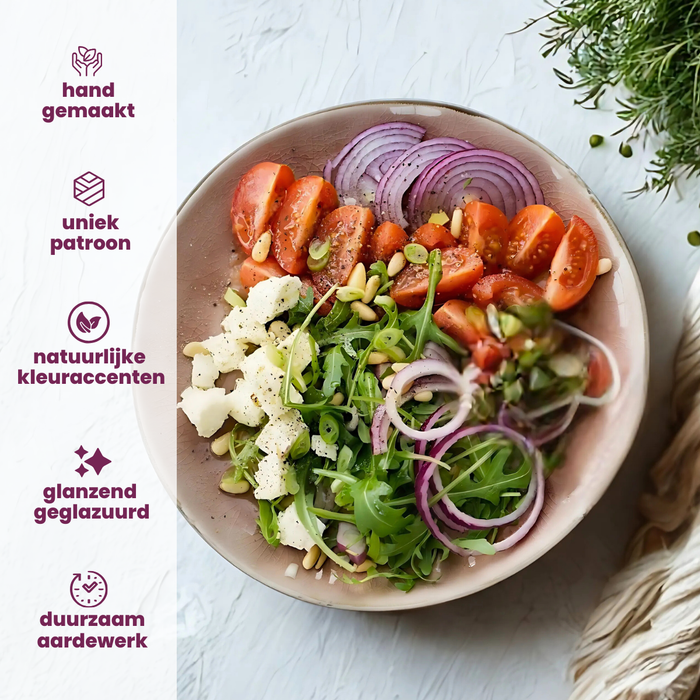 Cosy & Trendy Soepkommen | Kommen - Laguna Old Rose 14 x 14 cm - 4 Stuks