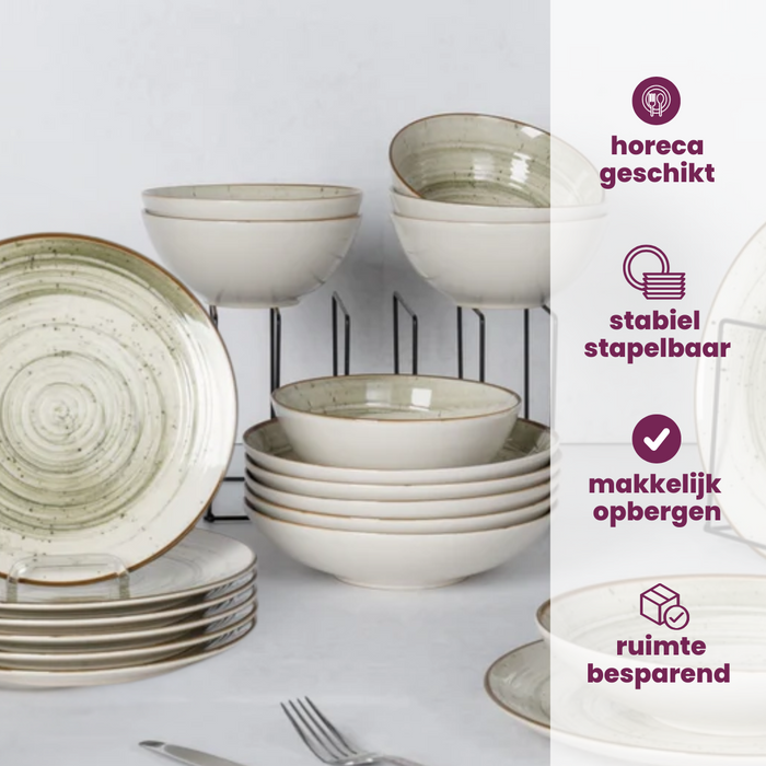 Cosy & Trendy Soepkommen | Kommen - Sintra Ivy Green ø 16 cm - 4 Stuks