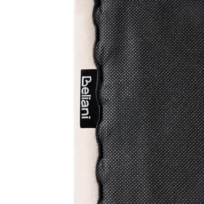 Beliani - LUNAN - Tweepersoonsbed - Beige - 120 x 200 cm - Fluweel