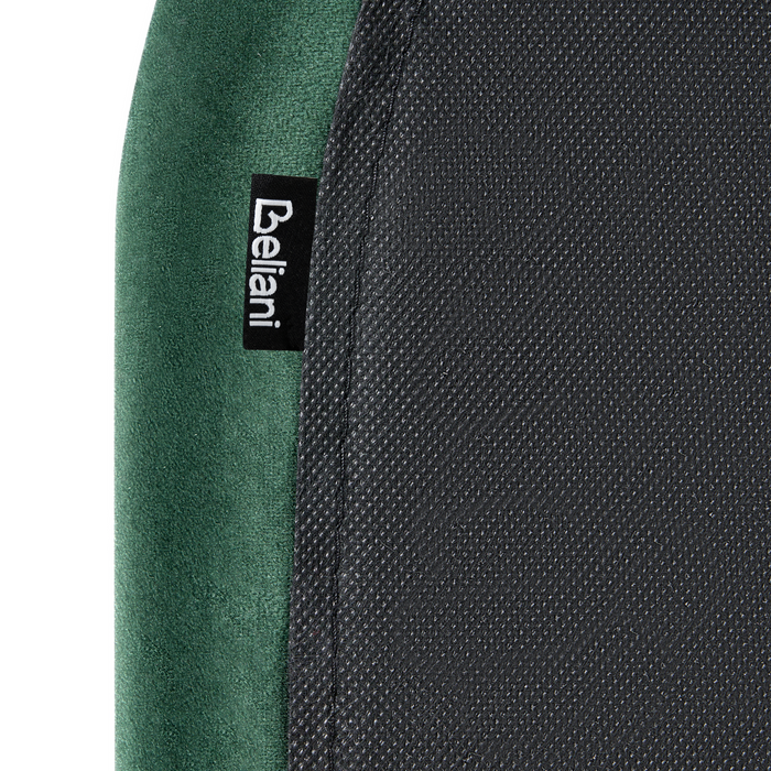 Beliani-FLAYAT-Eenpersoonsbed-Donkergroen-120 x 200 cm-Fluweel