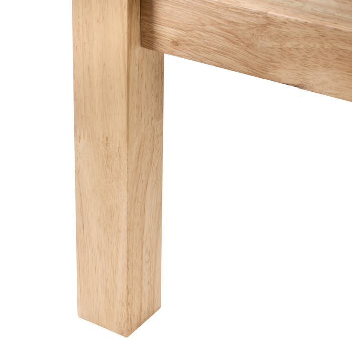 Beliani-HAUTERIVES-Hemelbed-Lichtbruin-180 x 200 cm-Rubberhout