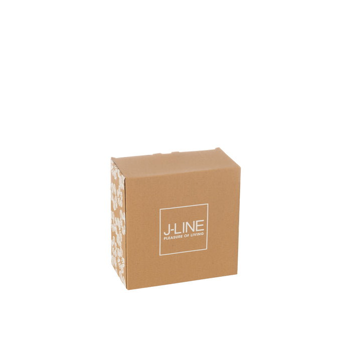 J-Line aperoschaal + dienblad - bamboe|keramiek - groen - do