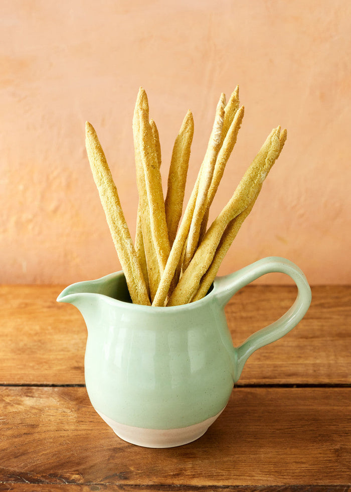 Joy Jug Kan, Waterkan, Keramiek, Groen, 0.65 L, 19 x 11 x 13 cm - Jami