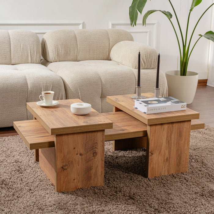 Giga Meubel - Salontafel Rechthoek Naturel - 110x45x42cm - Sanctuary