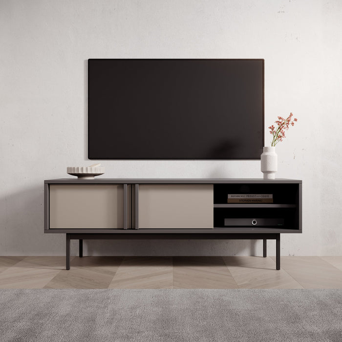 Meubella - Antigo - TV-Meubel - Beige|Antraciet - 123 cm