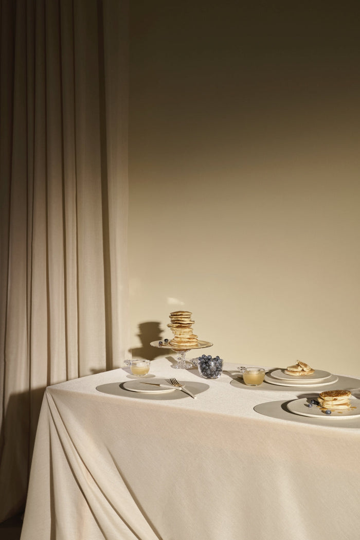 LIND DNA Placemats Nupo - Leer - Linen - Curved - 44 x 37 cm - 2 Stuks