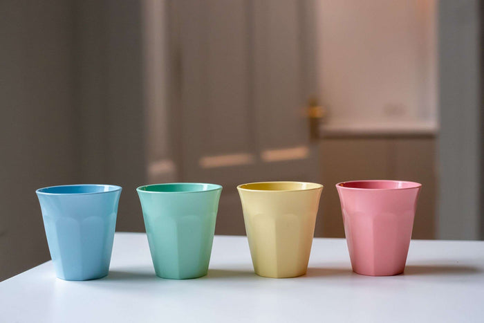 Koziol Bio-Circulair - Nora Beker 150 ml Soft Geel Set van 4 Stuks