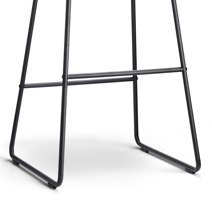 Nolon Nino-Otis Barkruk Cotton Beige - met Armleuning - Zwart - 75 cm