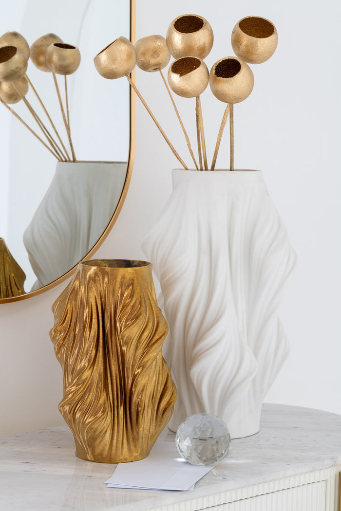 J-Line vaas - wit - porselein